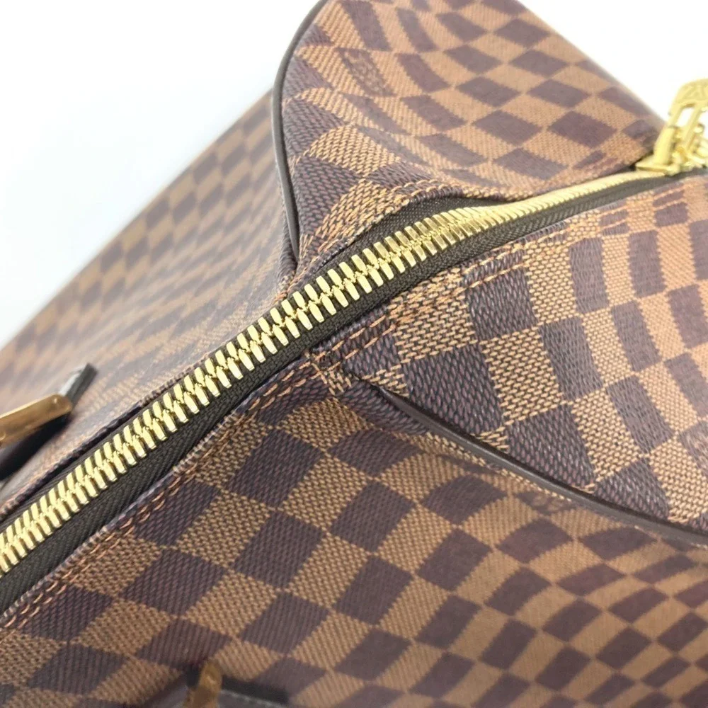 LOUIS VUITTON Brown Damier Canvas Boston Bag